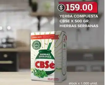 Cbsé Yerba Compuesta Hierbas Serranas x 500gr.