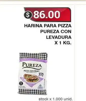 Pureza Harina Para Pizza Con Levadura x 1kg