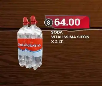 Soda Vitalissima Sifón x 2Lt.