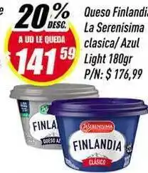 Supermercados Comodin La Serenisima Clasica Queso Finlandia / Azul Light 180gr oferta