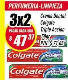 Supermercados Comodin Colgate Triple Accion Crema Dental 50gr oferta