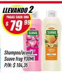 Supermercados Comodin Suave Shampoo/Acondicionador frag 930ml oferta