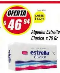Supermercados Comodin Estrella Clasico Algodon x 75gr oferta