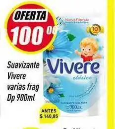 Supermercados Comodin Vivere Suavizante varias frag Dp 900ml oferta