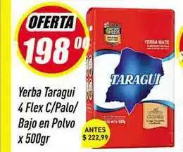 Supermercados Comodin Taragüi 4 Flex C/Palo/Bajo en Polvo x 500gr oferta