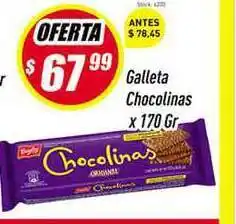 Supermercados Comodin Chocolinas Galleta x 170gr oferta