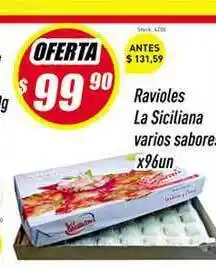 Supermercados Comodin La Siciliana Ravioles varios sabores x96un oferta