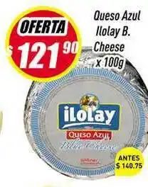 Supermercados Comodin Ilolay Queso Azul B. Cheese x 100g oferta