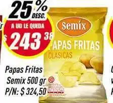 Supermercados Comodin Semix Papas Fritas x 500gr oferta