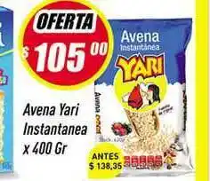 Supermercados Comodin Yari Instantanea Avena x 400gr oferta