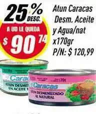 Supermercados Comodin Caracas Atun Desm. Aceite y Agua/nat x170gr oferta