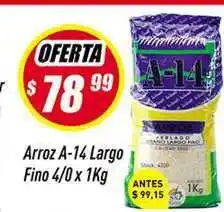 A-14 Arroz Largo Fino 4/0 x 1kg