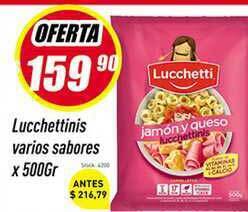 Supermercados Comodin Lucchettinis varios sabores x 500gr oferta