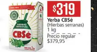 Supermercados Aiello Cbsé Yerba (Hierbas serranas) 1kg oferta