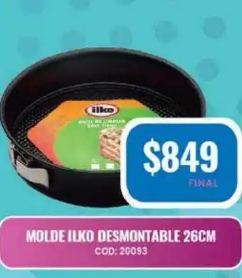 Maxiconsumo Molde Ilko Desmontable 26cm oferta