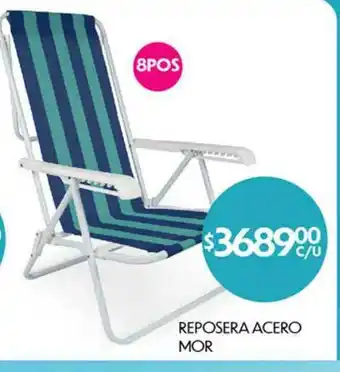 Reposera Acero Mor
