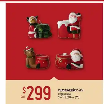 Walmart Velas Navideñas 14 Cm oferta