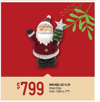 Walmart Papa Noel Led 14 Cm oferta