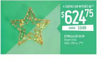 Walmart Estrella LED 30 cm oferta