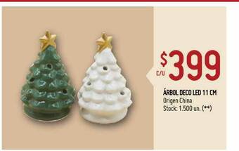 Walmart Árbol Deco LED 11 cm oferta