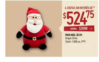 Walmart Papa Noel 38 Cm oferta