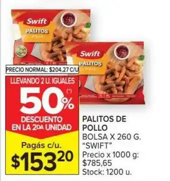 Carrefour Swift Palitos De Pollo oferta