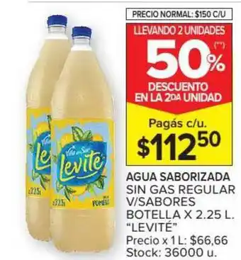 Carrefour Levité Agua Saborizada Sin Gas Regular V Sabores oferta