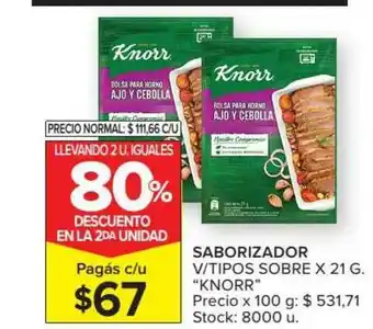 Carrefour Knorr Saborizador oferta