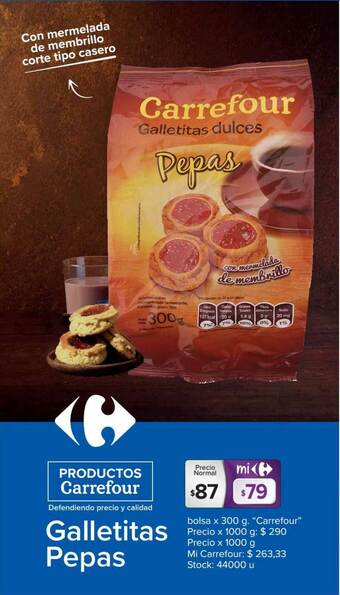 Carrefour Carrefour Galletitas Pepas oferta