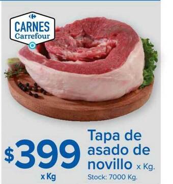 Carrefour Tapa De Asado De Novillo oferta