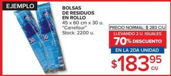 Carrefour Bolsas De Residuos En Rollo oferta