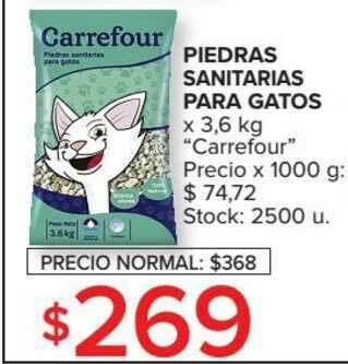 Carrefour Piedras Sanitarias Para Gatos oferta