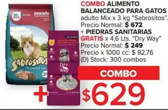 Carrefour Alimento Balanceado Para Gatos + Piedras Sanitarias oferta