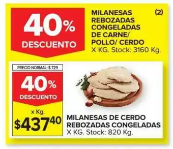 Carrefour Milanesas De Cerdo Rebozadas Congeladas oferta