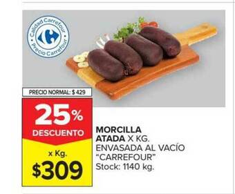 Carrefour Morcilla Atada oferta