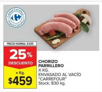 Carrefour Chorizo Parrillero oferta