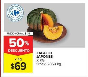 Carrefour Zapallo Japonés oferta