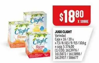 Makro Jugo Clight x 16/20u oferta