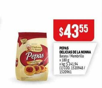 Makro Pepas Delicias De La Nonna x 180g oferta