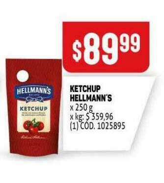 Makro Ketchup Hellmann's x 250g oferta