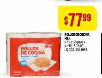 Makro Rollos De Cocina M&k x 3u oferta