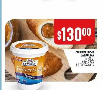 Makro Dulce De Leche La Paulina x 400g oferta