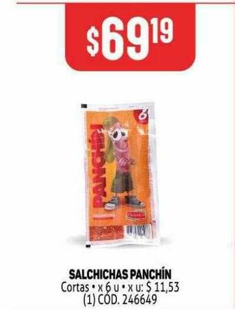 Makro Salchichas Panchin x 6u oferta