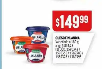 Makro Queso Finlandia x 180g oferta
