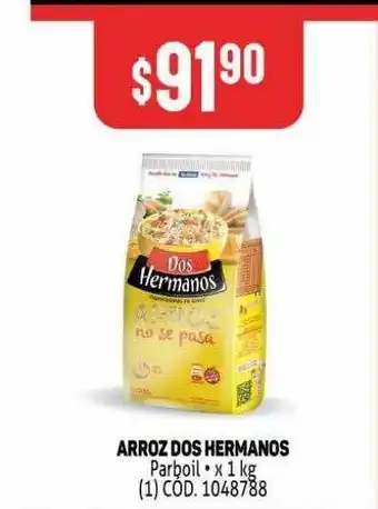 Makro Arroz Dos Hermanos Parboil x 1 kg oferta