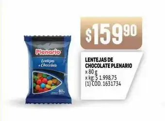 Makro Lentejas De Chocolate Plenario x 80g oferta