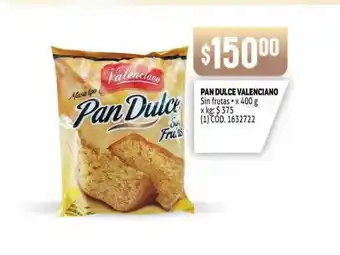 Makro Pan Dulce Valenciano Sin Frutas x 400g oferta