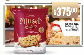 Makro Pan Dulce Musel Con Frutas x 500g oferta