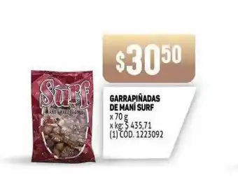 Makro Garrapiñadas De Mani Surf x 70g oferta