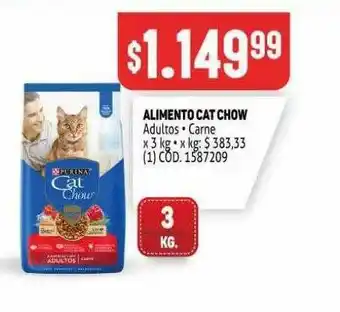 Makro Alimento Cat Chow x 3kg oferta